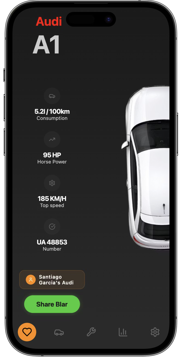 iPhone car monitoring app